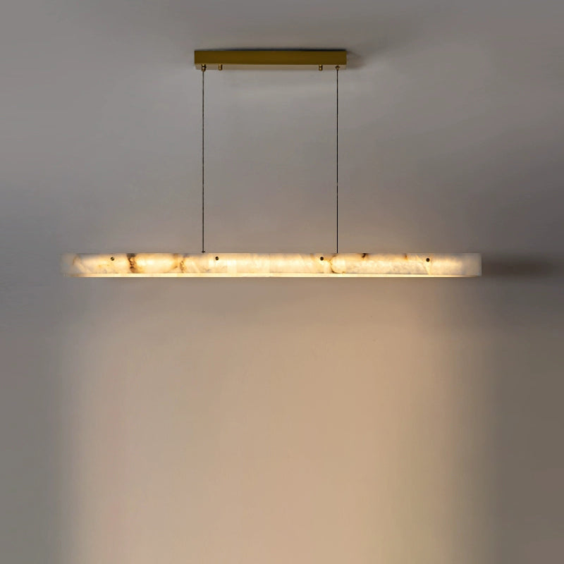 Fiorenne Alabaster Linear Chandelier#Size_?39"#Finish_Gold#Emitting Color_Warm White