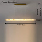 Fiorenne Alabaster Linear Chandelier