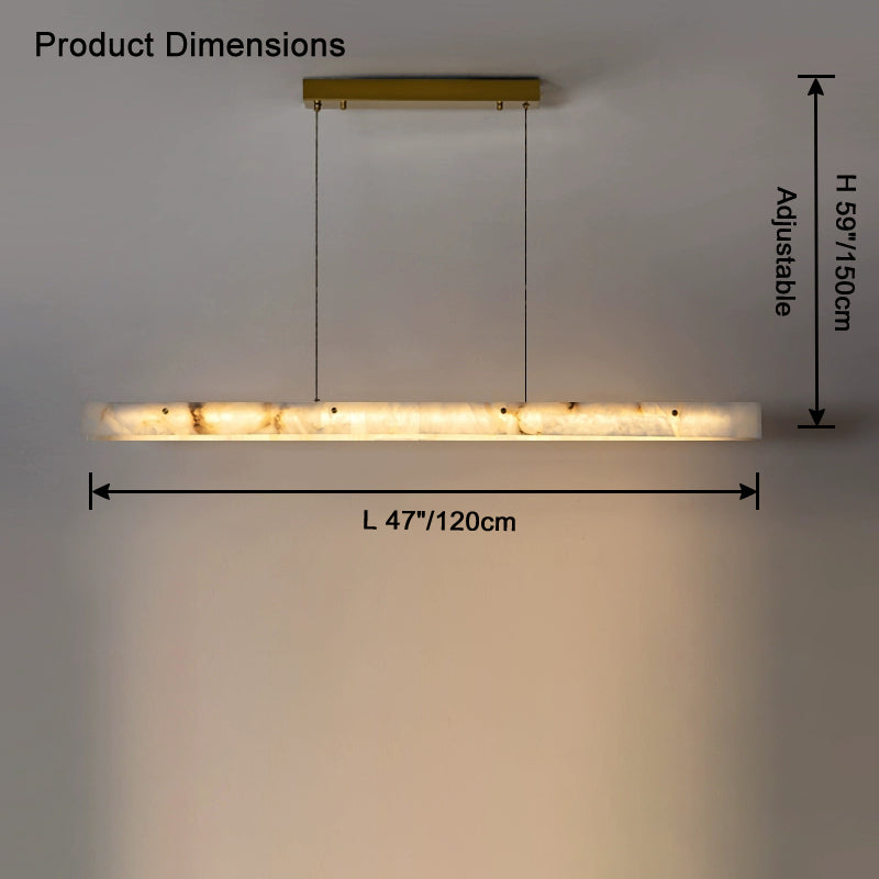 Fiorenne Alabaster Linear Chandelier