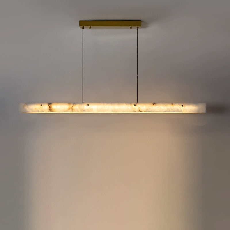 Fiorenne Alabaster Linear Chandelier#Size_?59"#Finish_Gold#Emitting Color_Warm White