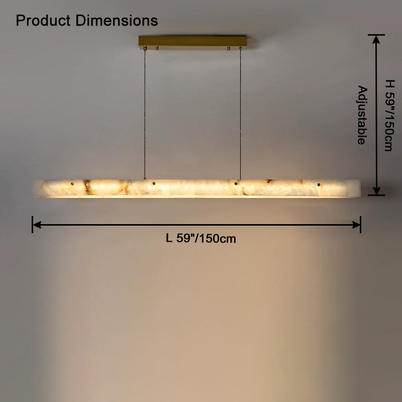 Fiorenne Alabaster Linear Chandelier