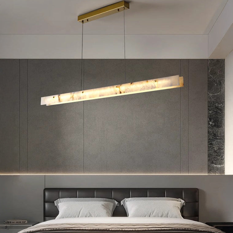 Fiorenne Alabaster Linear Chandelier