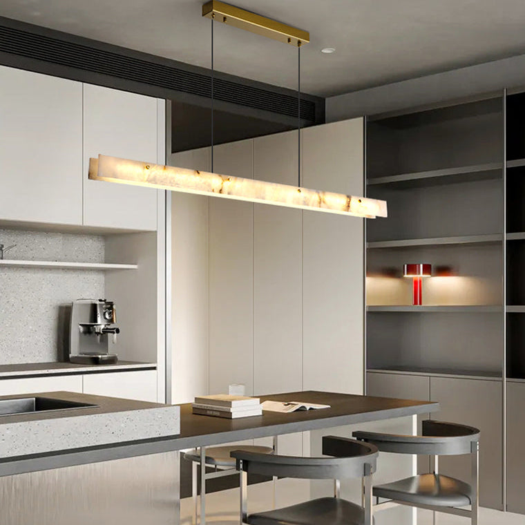 Fiorenne Alabaster Linear Chandelier