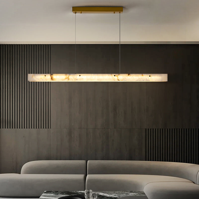 Fiorenne Alabaster Linear Chandelier