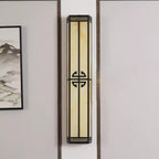 Serenelle Alabaster Metal Outdoor Wall Lamp