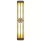 Serenelle Alabaster Metal Outdoor Wall Lamp