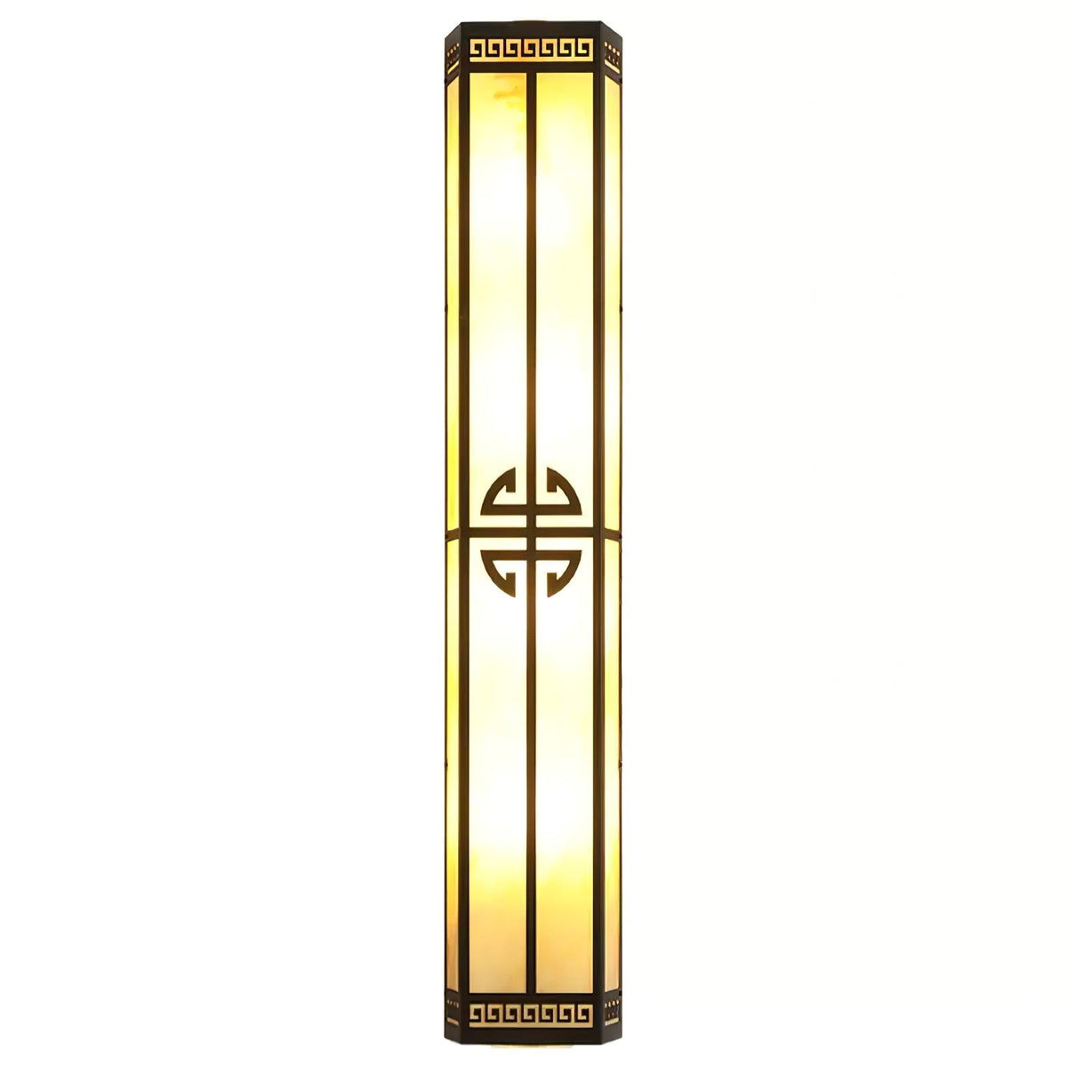 Serenelle Alabaster Metal Outdoor Wall Lamp