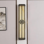 Serenelle Alabaster Metal Outdoor Wall Lamp