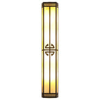 Serenelle Alabaster Metal Outdoor Wall Lamp