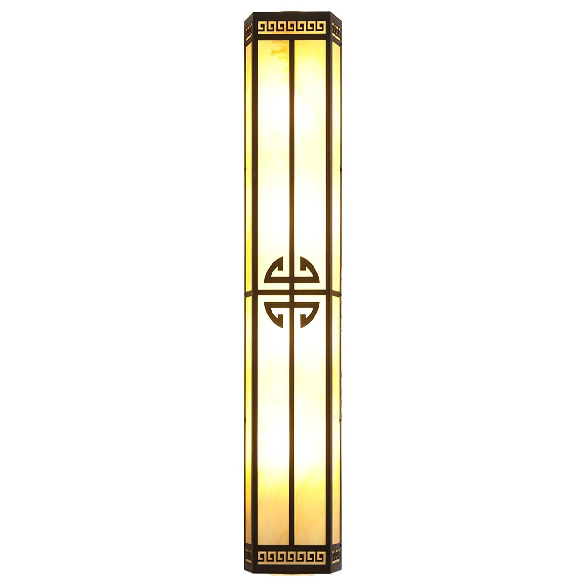 Serenelle Alabaster Metal Outdoor Wall Lamp