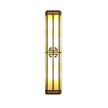 Serenelle Alabaster Metal Outdoor Wall Lamp#Finish_Black & White