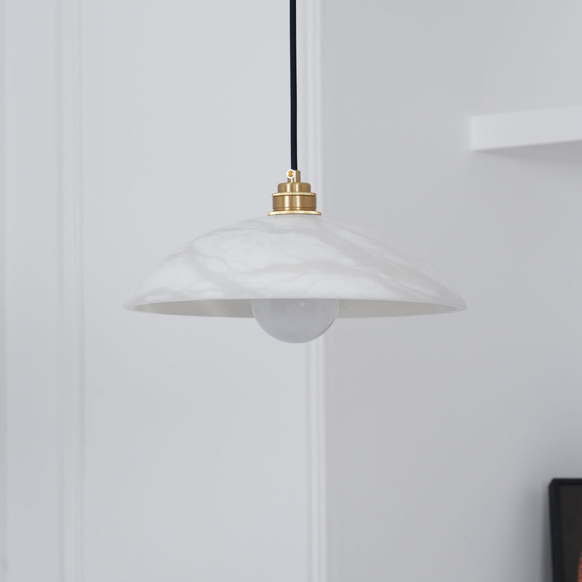 Selviane Alabaster Dome Pendant Light