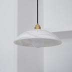 Selviane Alabaster Dome Pendant Light