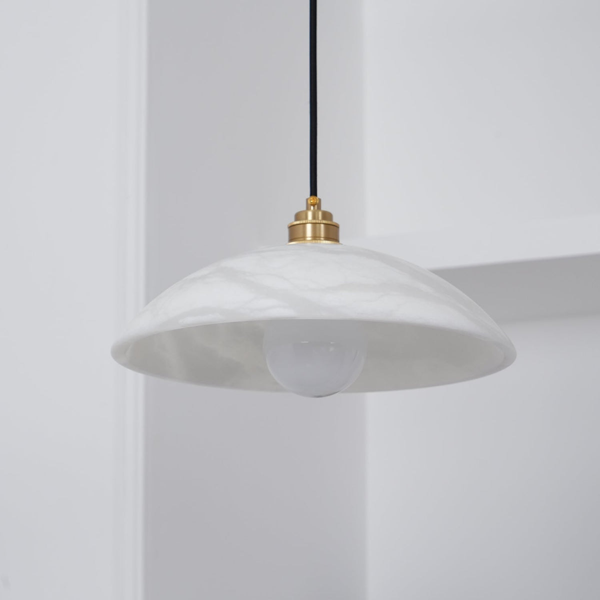 Selviane Alabaster Dome Pendant Light