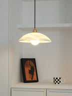Selviane Alabaster Dome Pendant Light