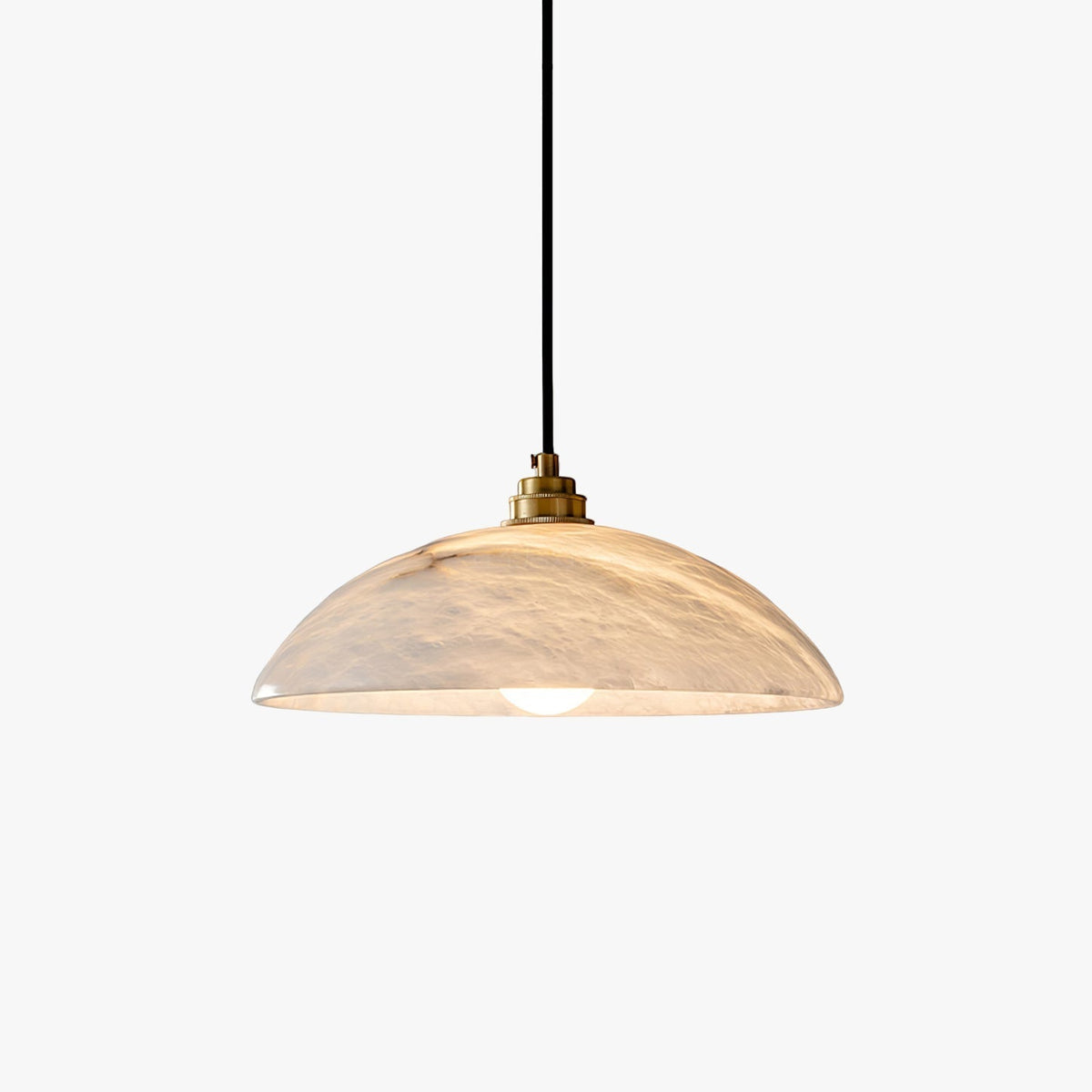 Selviane Alabaster Dome Pendant Light