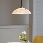 Selviane Alabaster Dome Pendant Light