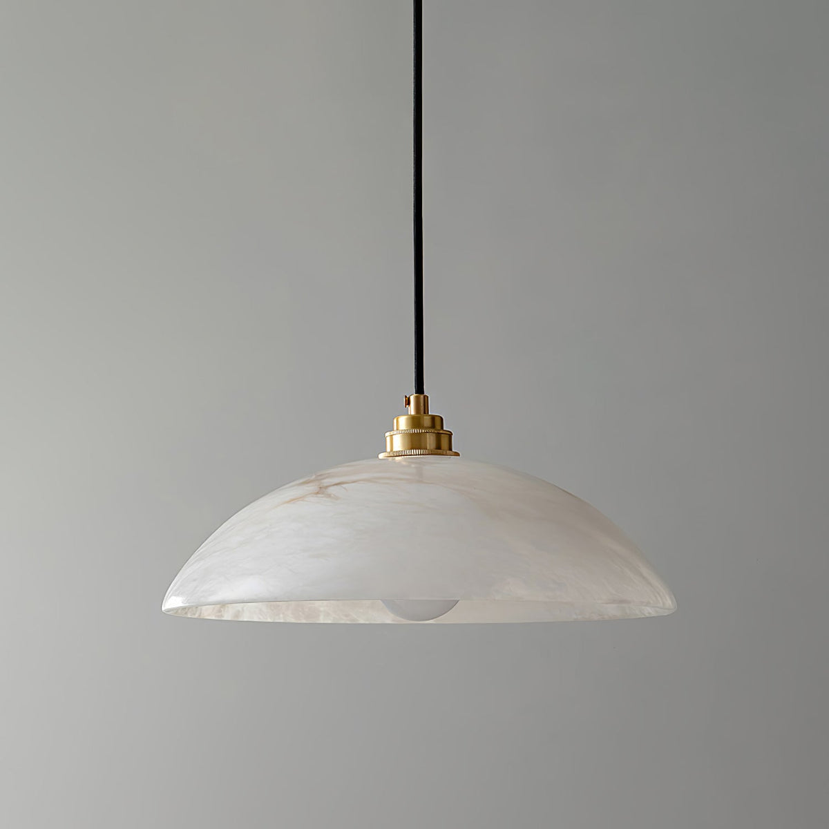 Selviane Alabaster Dome Pendant Light