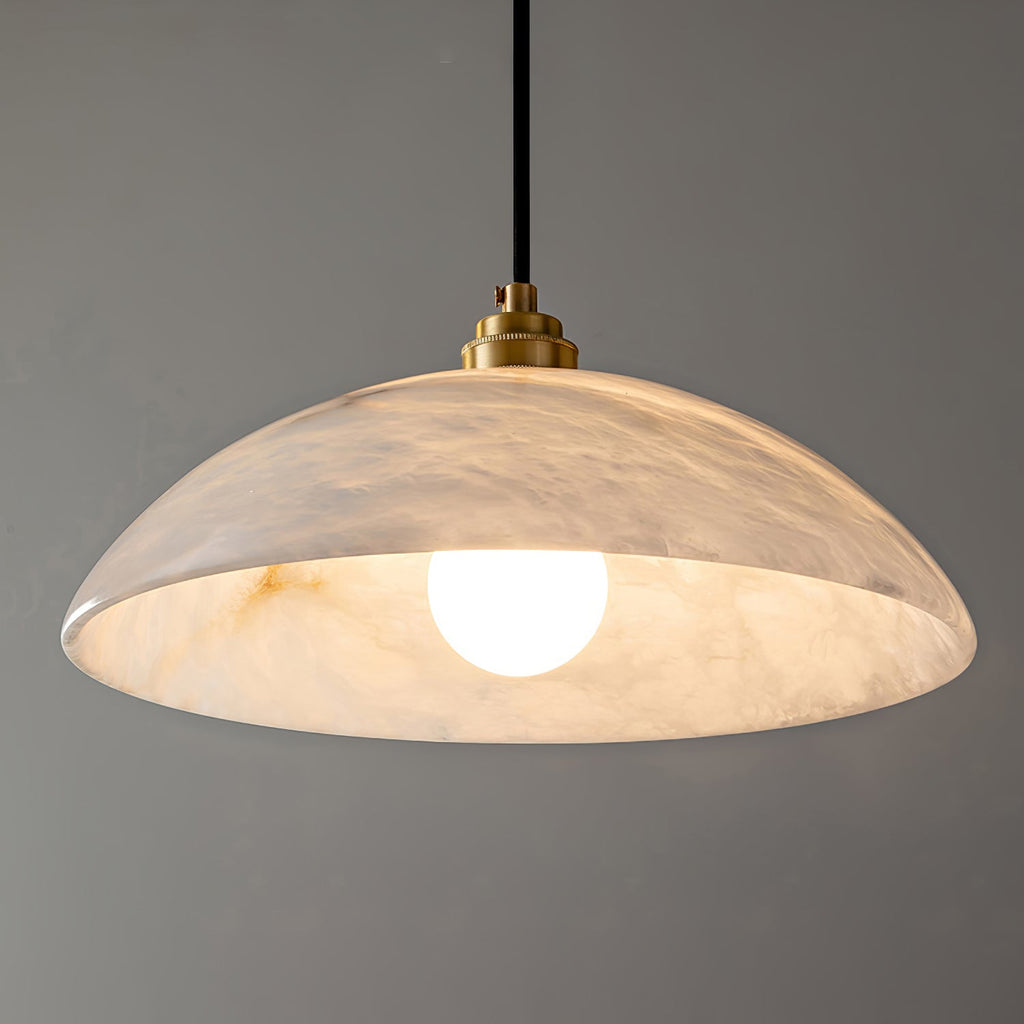 Selviane Alabaster Dome Pendant Light