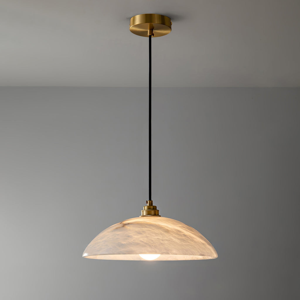 Selviane Alabaster Dome Pendant Light