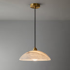 Selviane Alabaster Dome Pendant Light