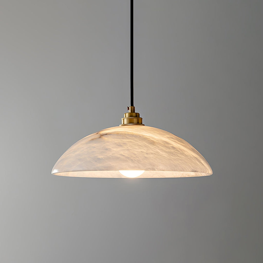 Selviane Alabaster Dome Pendant Light