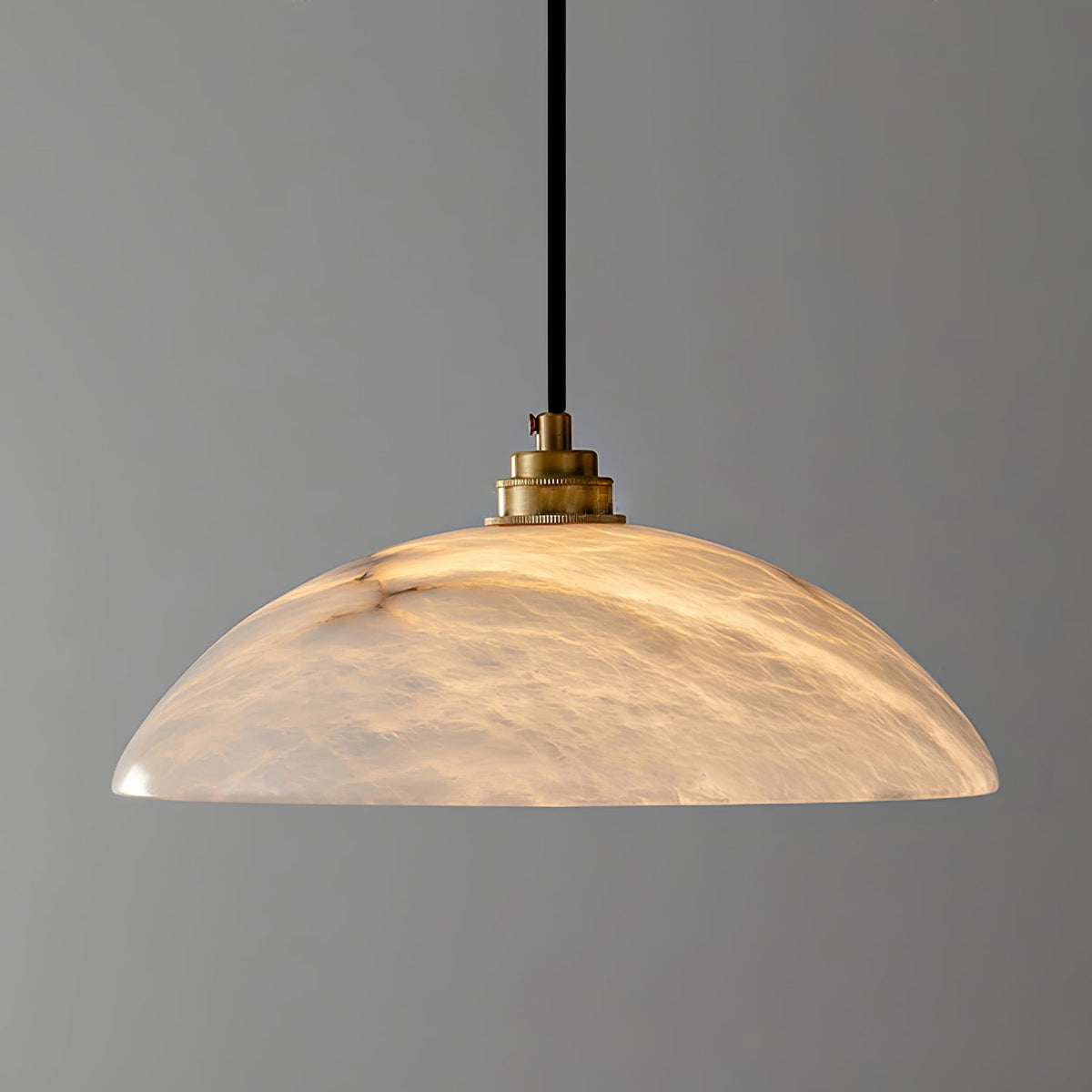 Selviane Alabaster Dome Pendant Light
