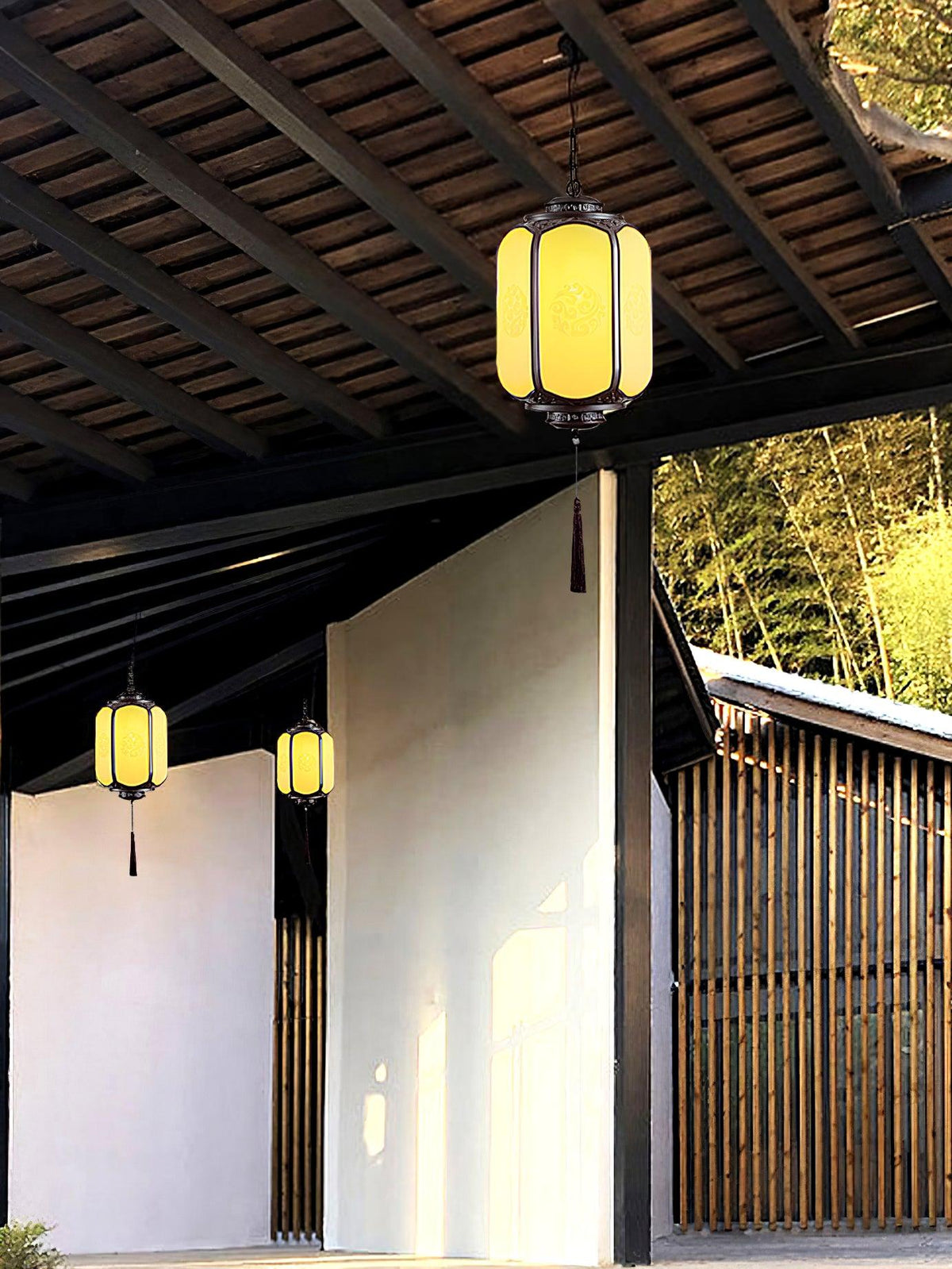 Rovenza Antique Metal Lantern Outdoor Pendant Light