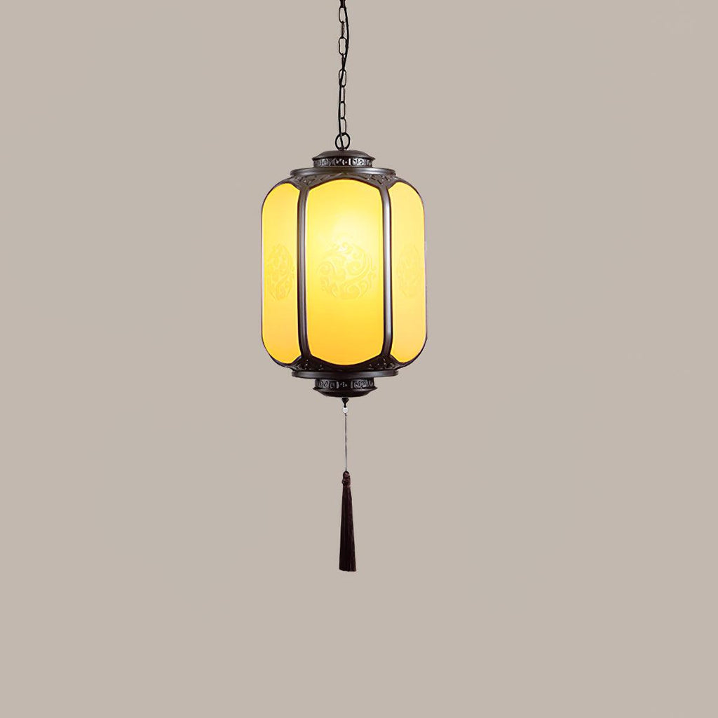 Rovenza Antique Metal Lantern Outdoor Pendant Light