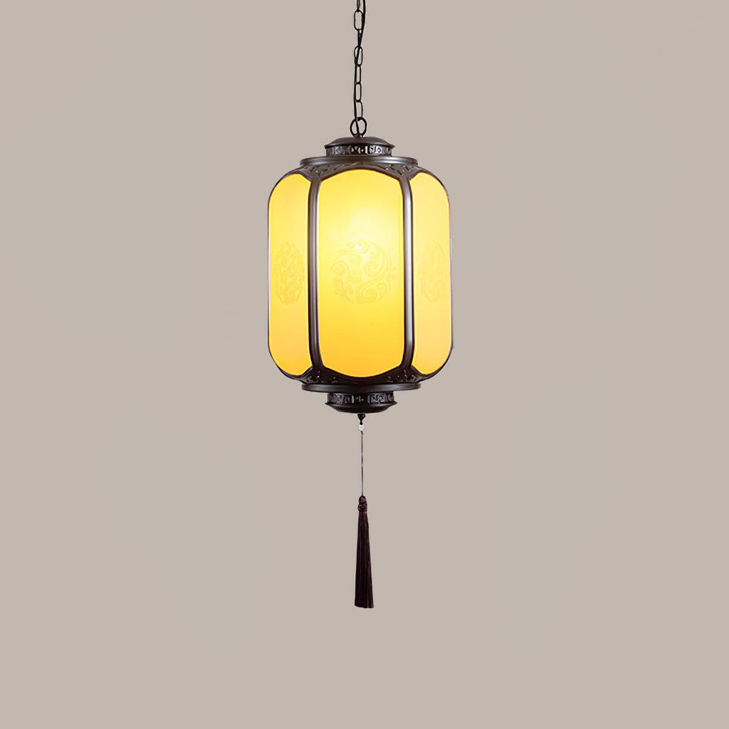 Rovenza Antique Metal Lantern Outdoor Pendant Light