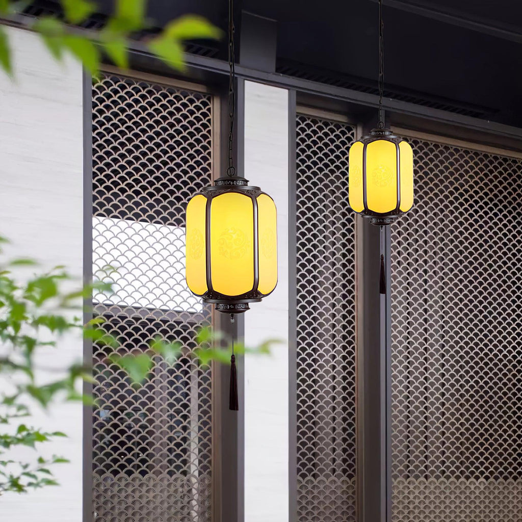 Rovenza Antique Metal Lantern Outdoor Pendant Light