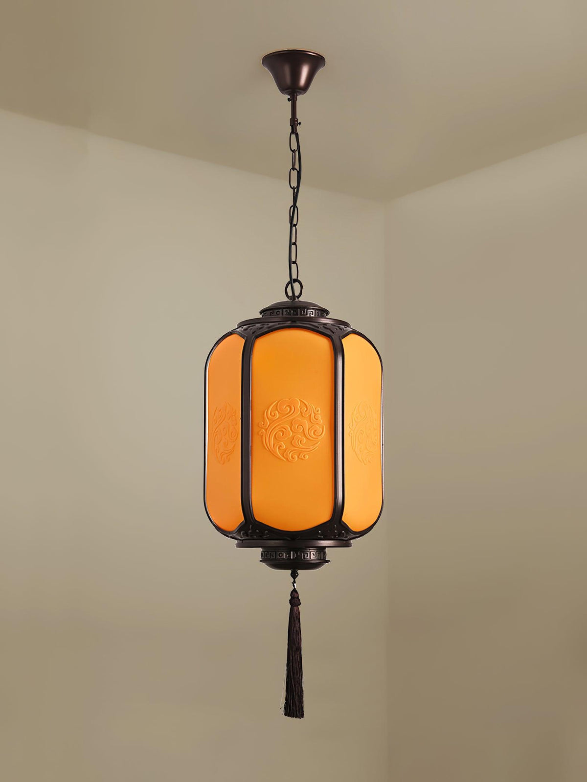 Rovenza Antique Metal Lantern Outdoor Pendant Light
