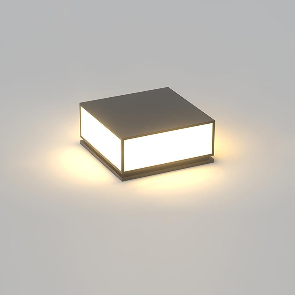 Quorielle Acrylic Outdoor Post Lamp#Power source_Model A: Wired Version#Kelvin range_Warm Light