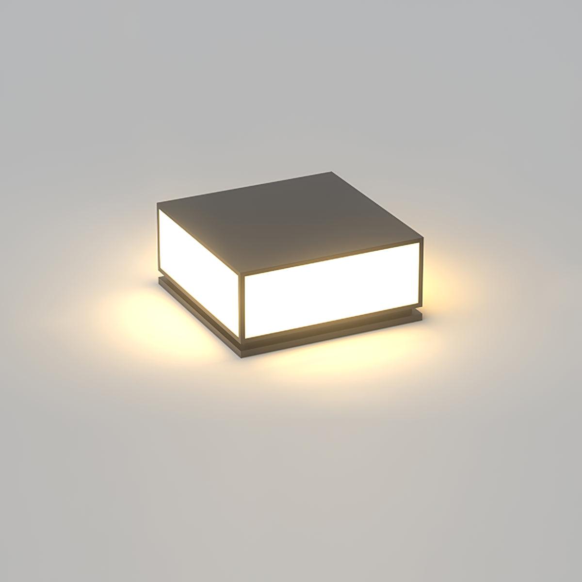 Quorielle Acrylic Outdoor Post Lamp#Power source_Model A: Wired Version#Kelvin range_Warm Light