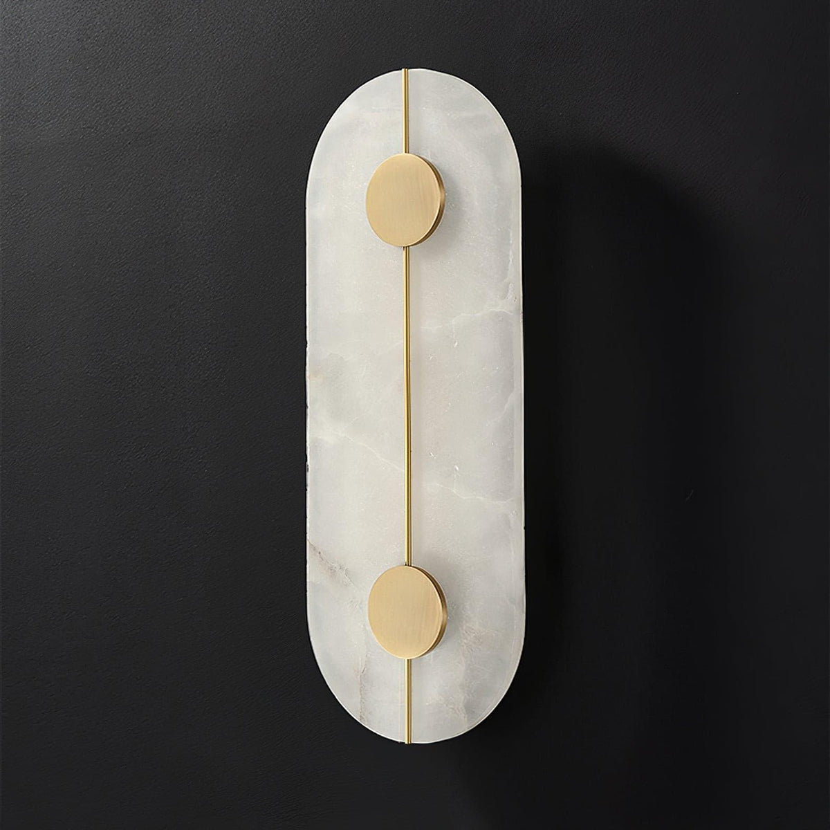 Dovaire Vintage Alabaster Brass Wall Lamp