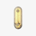 Dovaire Vintage Alabaster Brass Wall Lamp