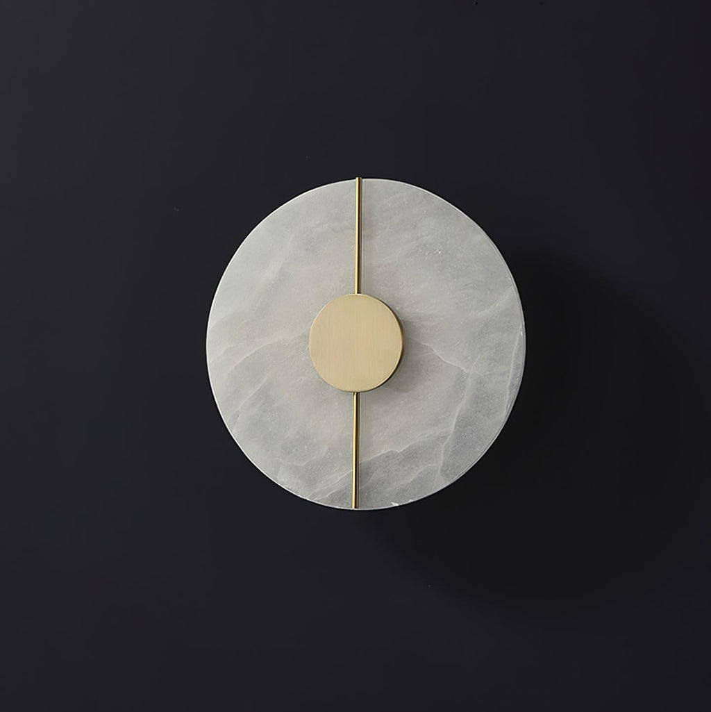 Dovaire Vintage Alabaster Brass Wall Lamp