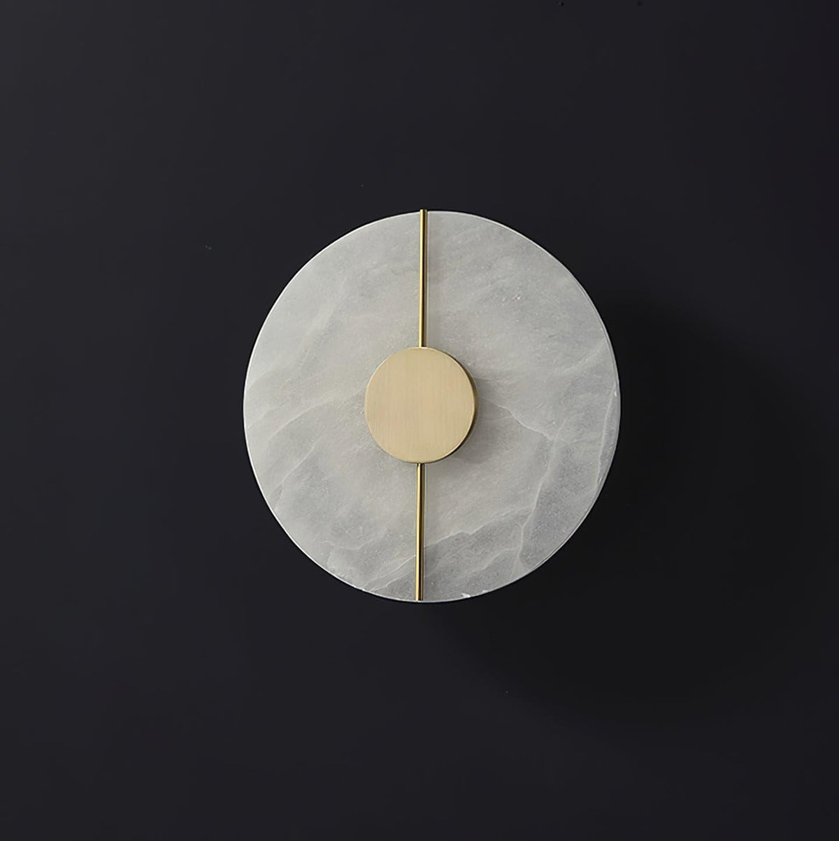 Dovaire Vintage Alabaster Brass Wall Lamp