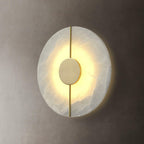 Dovaire Vintage Alabaster Brass Wall Lamp