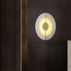 Dovaire Vintage Alabaster Brass Wall Lamp