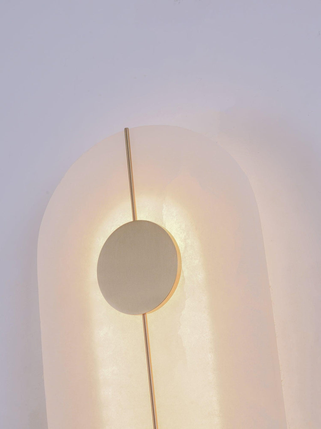 Dovaire Vintage Alabaster Brass Wall Lamp