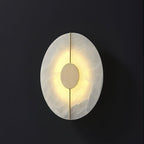 Dovaire Vintage Alabaster Brass Wall Lamp