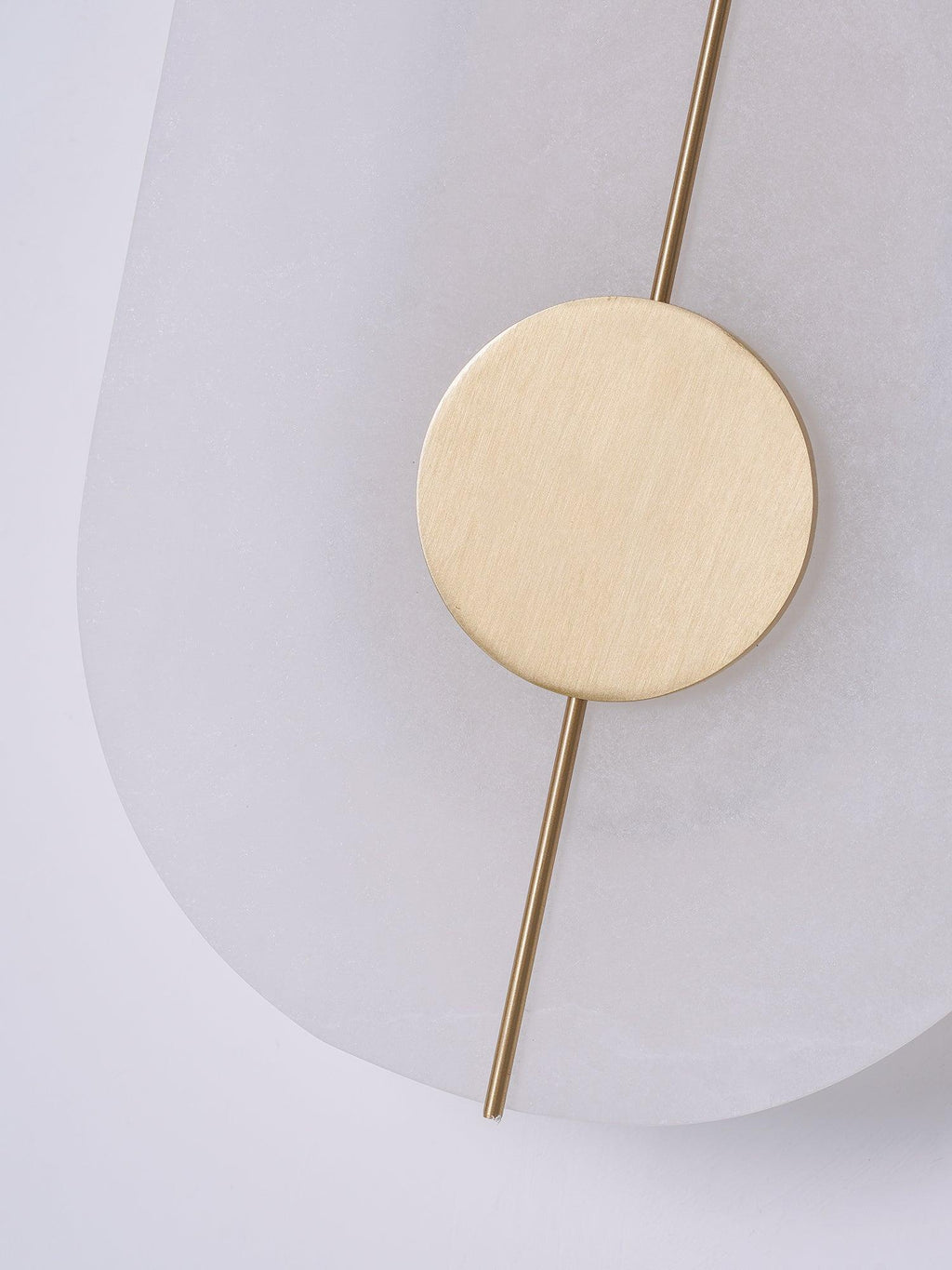 Dovaire Vintage Alabaster Brass Wall Lamp