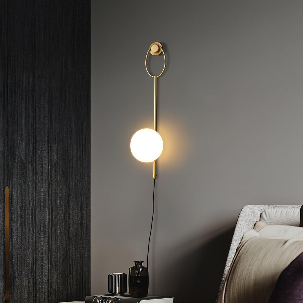 Zephrelle Sculptural Brass Wall Lamp
