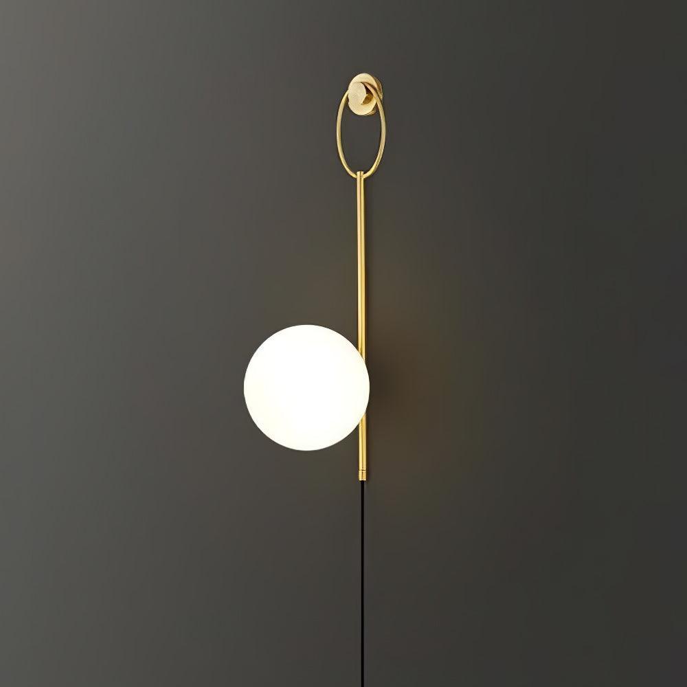 Zephrelle Sculptural Brass Wall Lamp