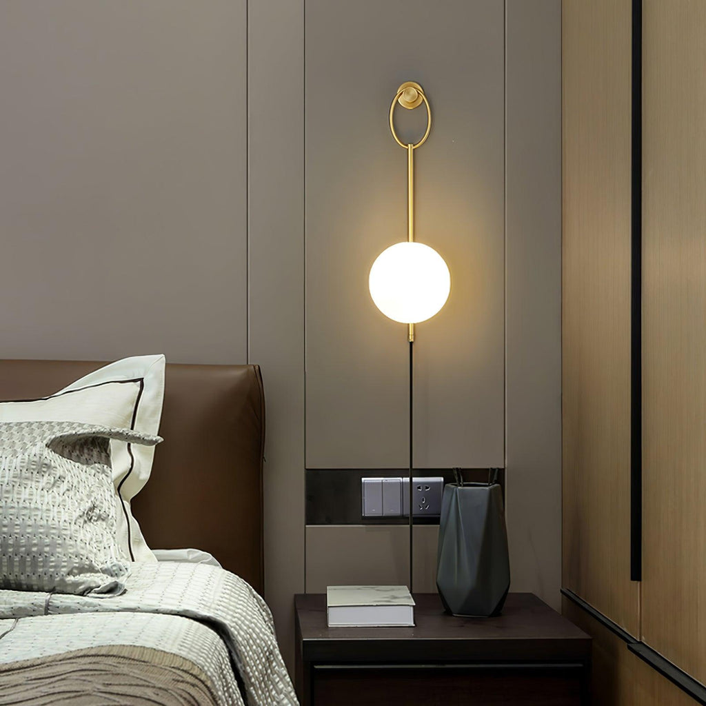Zephrelle Sculptural Brass Wall Lamp