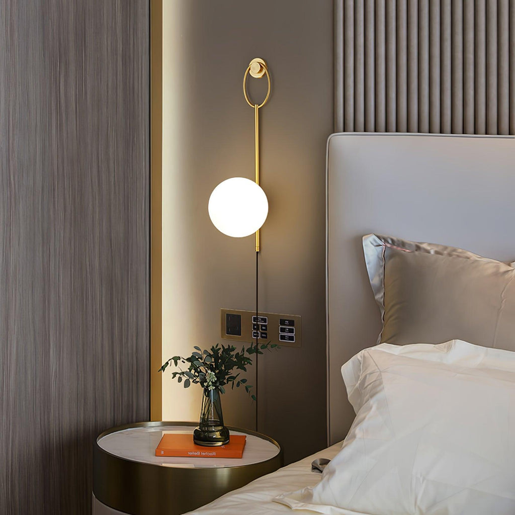 Zephrelle Sculptural Brass Wall Lamp