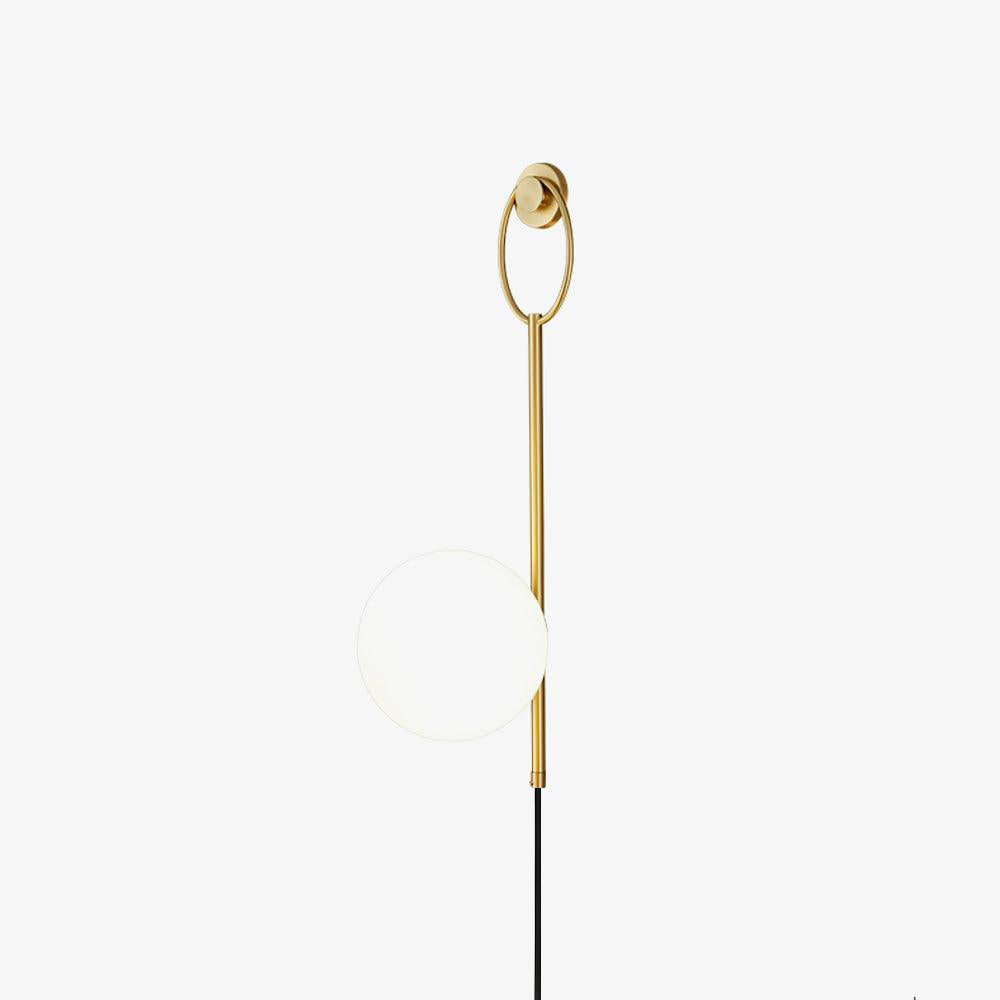 Zephrelle Sculptural Brass Wall Lamp
