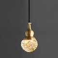 Tavielle Etched Glass Brass Pendant Light#Size_3.9″#Finish_Brass+Opaque