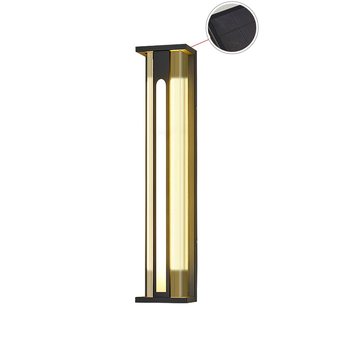Olivessa Acrylic Outdoor Wall Lamp#Size_31.5″#Power source_Model B: Solar-Powered Version